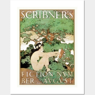 Scribner's fiction number (1897) by Maxfield Parrish Posters and Art